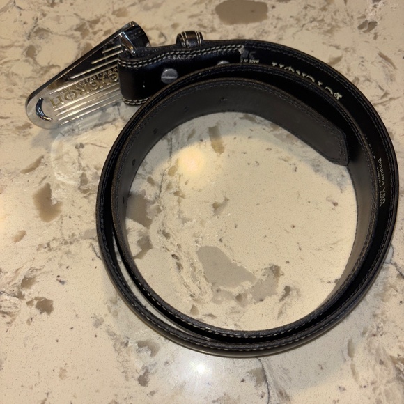 Men’s EUC One Eyeron Vintage Black Golf Belt Size 38 - Picture 2 of 5